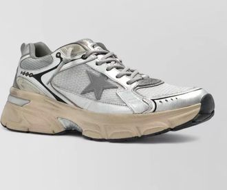 Golden Goose leather mesh low-top sneakers