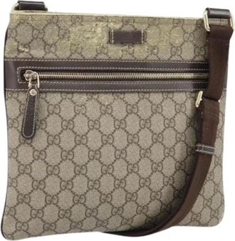Gucci Pre-owned Plastic Cross Body Tas - Dames - Vintage Schoudertas - Beige - ONE Size - Vintage