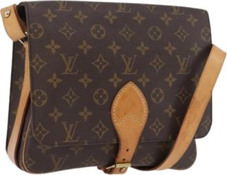 Louis Vuitton Pre-owned Monogram Schoudertas - Dames - Vintage Schoudertas - Bruin - ONE Size - Leer - Vintage