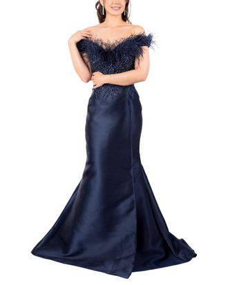 Terani Couture Off Shoulder Dress