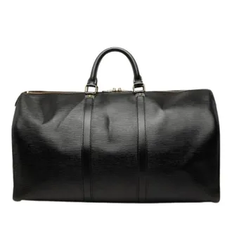 Louis Vuitton Pre-owned Keepall 50 - unisex - Pre-owned - Zwart - Maat: ONE Size Leer