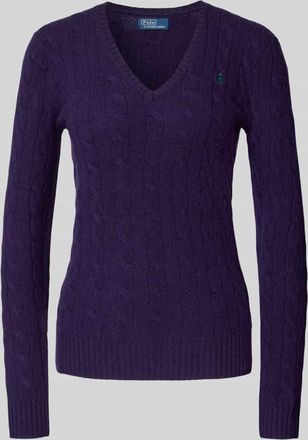 Polo Ralph Lauren Strickpullover mit Kaschmir-Anteil Modell KIMBERLY in Purple, Größe XXL