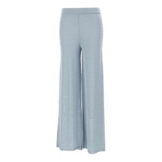 KANGRA Palazzo Trousers - female - Kangra - Wide Trousers - Blue - XS - Trousers