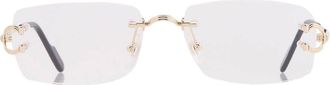 Cartier Demo Rectangular Mens Eyeglasses CT0563O 001 56