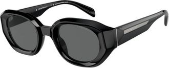 Emporio Armani Stijlvolle Zonnebril - Dames - Zonnebrillen - Zwart - 48 MM - Accessoires