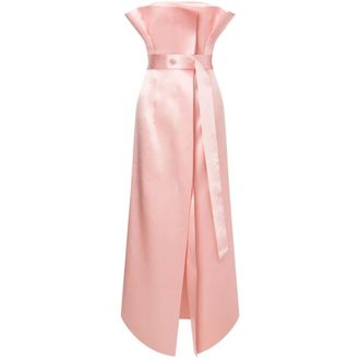 Philosophy di Lorenzo Serafini Party Dresses, female, Pink, Size: 2XS Midi Satin Dress