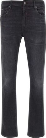 HUGO BOSS Slim Fit Jeans, male, Black, W35 L34, H-Delaware Jeans