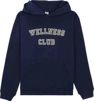 Sporty & Rich slogan-print cotton hoodie - unisex - Cotton - S - Blue
