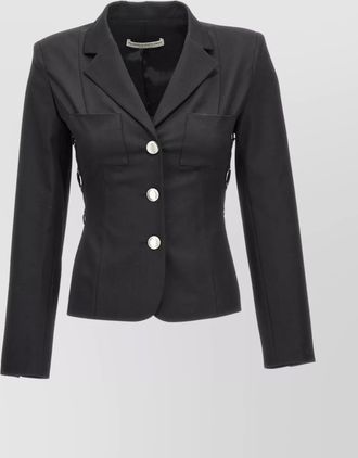 Alessandra Rich tailored fit lace-up blazer jacket