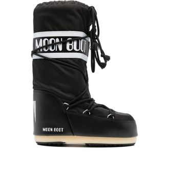 Moon Boot Icon Black Nylon Boots
