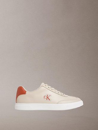 Calvin Klein Brooke - Leren sneakers met Signature logo