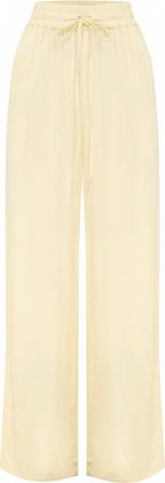 Dear John Denim Womens Zahara Wide Leg Pants In Pale Yellow