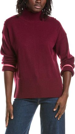 Isla Alex Split Hem Mock Neck Cashmere Sweater