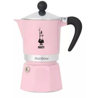 Bialetti Caffettiera italiana, 6 tazze, rosa pastello - 0006546 - bialetti