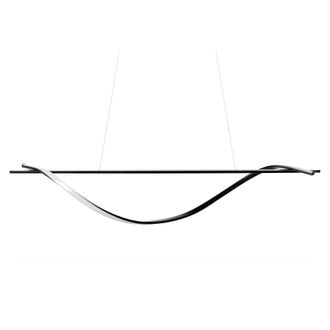 Beliani L&aacute;mpara De Techo Led De Metal Negro Hierro Forma De Espiral Glamour Moderno Bodri