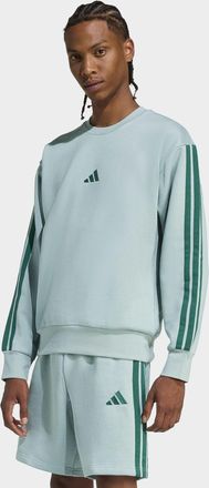 adidas Sweatshirt ADIDAS SPORTSWEAR M 3S FL SWT, Herren, Gr. XXL, wonder sage, collegiate gr&uuml;n, Obermaterial: 55% Baumwolle, 36% Polyester, 9% Viskose, norma