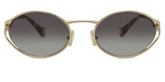 Miu Miu MU52YS ZVN5D1 Womens Sunglasses Gold Size 54