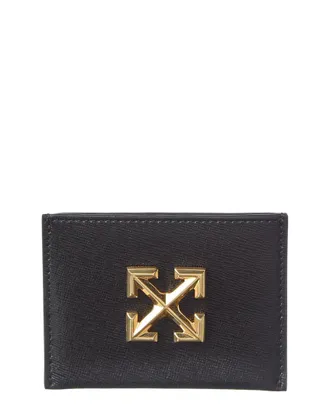 Off-white Jitney Simple Leather Card Holder