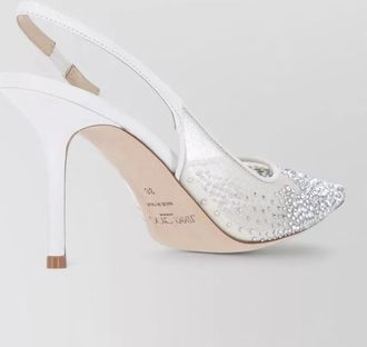 Jimmy Choo London crystal-embellished pumps