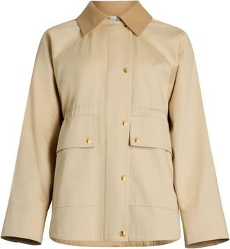 Patou organic-cotton parka - women - Organic Cotton - 42 - Neutrals
