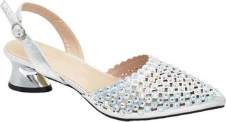 Generic Womens Shoes and Bags Match Set Sparkly Full Rhinestone Handbag Pointed Toe Thick Heel Shoes for Party Wedding