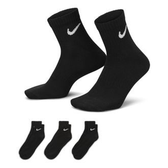Nike Everyday Lightweight Mid Tops Sports Training Socks Unisex Black SX7677-010