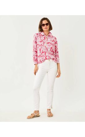 Lilly Pulitzer Eleni Pullover Top In Paradise Punch Thar She Blows