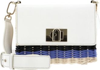 Furla 1927 Logo Schoudertas - Dames - Schoudertassen - Wit - ONE Size - Leer - Tassen