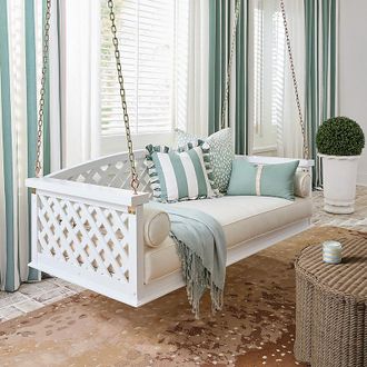 Ballard Designs Berkshire Porch Swing with Cushions - Ballard Designs