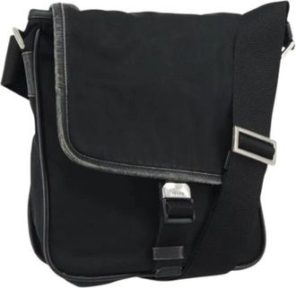 Prada Pre-owned Nylon Cross Body Bag - Dames - Vintage Schoudertas - Zwart - ONE Size - Nylon - Vintage