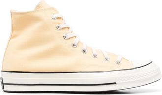Converse ankle-length lace-up sneakers - unisex - Rubber/Fabric/Fabric - 7.5 - Yellow