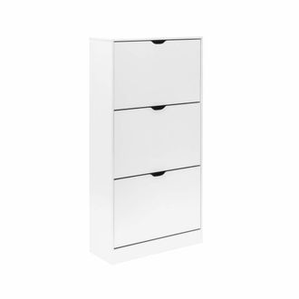 Mobili Rebecca Zapatero con 3 puertas en mdf blanco
