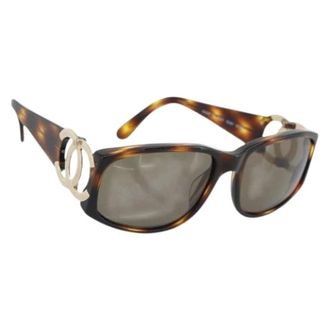 Chanel Pre-owned Accessories, female, Brown, Size: ONE SIZE Pre-owned Vintage Sunglasses