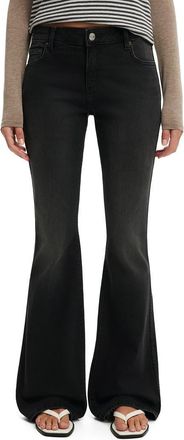 Cotton On Womens Mid Rise Bootcut Jean in Shadey Black at Nordstrom, Size 12