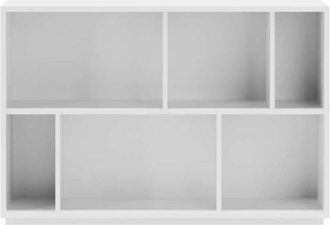 HERDASA Herdasa - Estanteria 2 Alturas Modelo 547 Acabado Blanco. 80cm(alto), 119cm(ancho), 32cm(fondo)