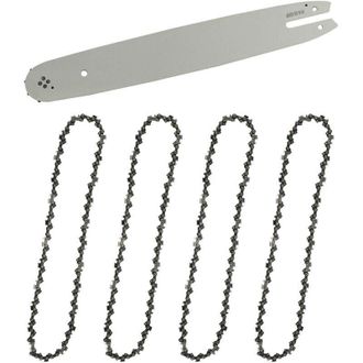 OEM Barra Gu&iacute;a Y 4 Cadenas Para Motosierra, Barra Gu&iacute;a De 35 Cm, Cadenas De Corte Cuadradas De 3/8, 1,3 Mm De Di&aacute;metro, 50 Eslabones, Compatible Con Stihl
