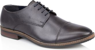 Silver Street London Mens Leather Fashionable Formal Derby Shoes in Sizes 7 to 12 (Rufus Grey, 10 UK, Numeric_10)