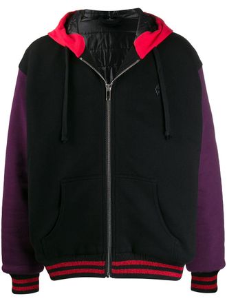 Marcelo Burlon Giacca imbottita con cappuccio - Nero