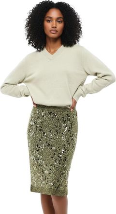 Maison Margiela Light Green V Neck Sweater