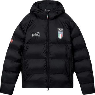 Emporio Armani Emporio Armani Ea7, Heren, Jassen, Zwart, Maat: S