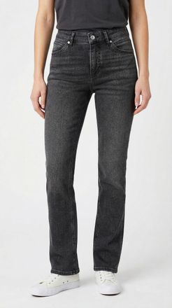 MAC Broeken Straight-Jeans MAC MACMELANIE, Damen, Gr. 34, L&auml;nge 30, grau basic, Denim/Jeans, Obermaterial: 77% Baumwolle, 10% Polyester, 10% Viskose, 3% Elasthan,