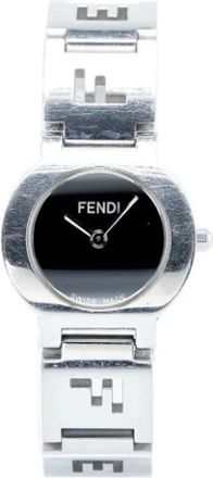 Fendi Pre-owned Watches, female, Black, Size: ONE SIZE Pre-owned Stainless Steel Watch