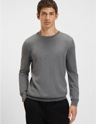 HUGO BOSS Mens Cedric M1 Crewneck Sweater - Grey - Size: 44
