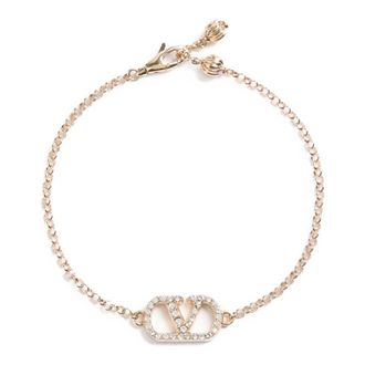 Valentino Garavani Accessoires, Dames, Geel, M, VLogo Signature Armband
