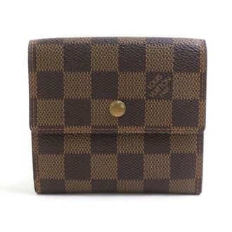 Louis Vuitton Damier Canvas Ebene Damier Canvas Wallet (Bi-Fold) (Pre-Owned)