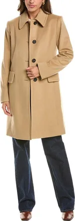 Fleurette Club Collar Wool Coat