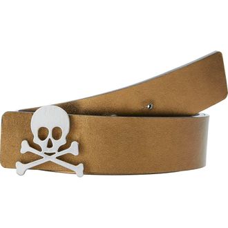 Scalpers Reversible Leather Belt in Goldsilver at Nordstrom, Size X-Small
