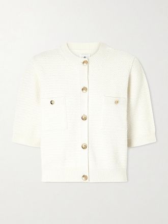 Anine Bing Cardigan In Maglia Christa - Avorio