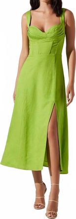Astr Estella Dress In Avocado