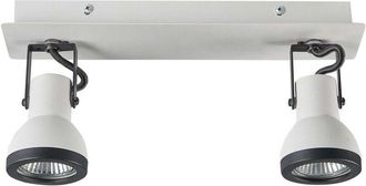 Beliani 2 Light Spotlight BARO Adjustable Metal White